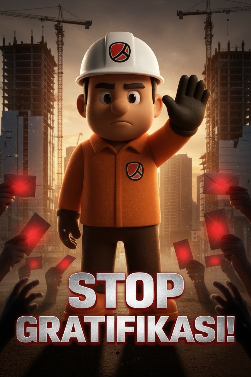 STOP GRATIFIKASI! - Poster PT Varia Usaha Beton